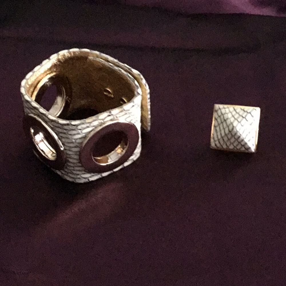 Cuff Bracelet & Matching Ring - image 1